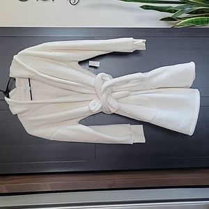 Fleece White Robe